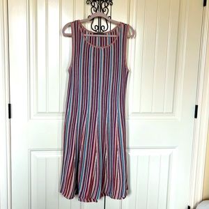 Peruvian Connection knit dress SZ Large multicolored,comfortable! breathable